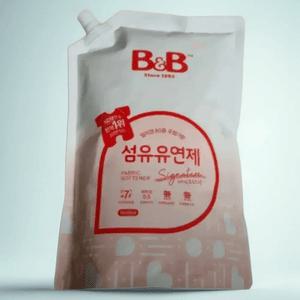 비앤비 섬유유연제 시그니처 자스민 로즈 리필 1500ml 4개