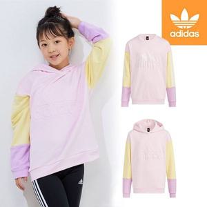 [130cm-160cm] 아디다스 주니어 컬러블럭 맨투맨/후드/키즈 긴팔티셔츠 2종 택1