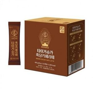 대만 베이직 타이거슈가 흑당 카페라떼 20T 홈카페 야