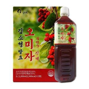 오미자엑기스 원액 오미자청 1000ml 2개