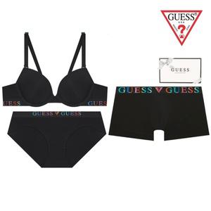 [롯데백화점]게스 면모달 커플속옷세트 GDWBRA11PTA11DRA11BK