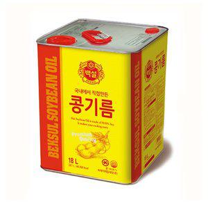[기타]백설 콩기름 식용유 대두유 18L