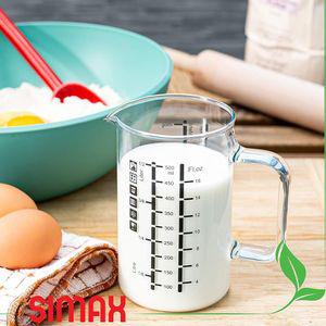 시맥스 내열유리 계량컵 500ml 요리 베이킹 커피비이커 비커 눈금 주방용 제빵용 카페 손잡이 홈카페