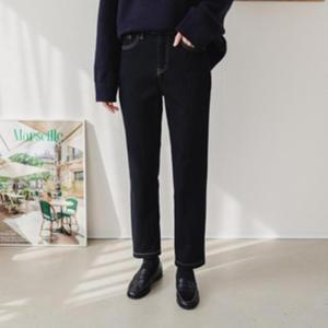 [VY] 여자 보온 생지 FW 진 슬림핏 진청 편한 팬츠