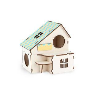 [XBK8915O_48]DIY 조립 햄스터 하우스 시리즈 2층 집 만들기