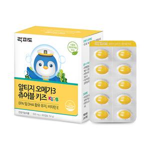 락피도 알티지 오메가3 츄어블 키즈 600mg, 90캡슐, 1개