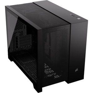 커세어 2500D AIRFLOW 스몰타워 mATX 듀얼챔버 PC케이스 강화유리 블랙