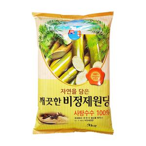 깨끗한 비정제원당 3kg x 2개