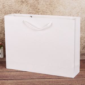 무지 가로형 쇼핑백(화이트)(30x25cm)/종이쇼핑백
