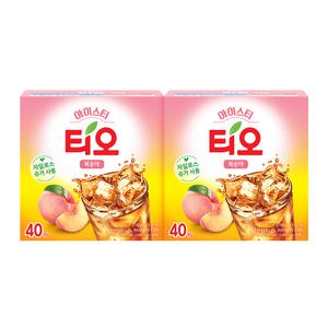 동서 아이스티 티오 40T 2개 / 복숭아 레몬 애플