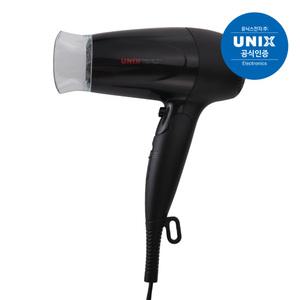 [공식]유닉스 1700W 접이식 드라이기 UN-B3006(블랙)[슬라이드스위치/냉풍전환스위치]