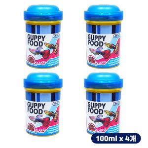 [초록끈] 아마존 구피푸드100ml 4개입