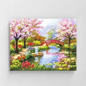 [아트박스]/아이러브페인팅 DIY캔버스형 보석십자수 40x50cm 무릉도원