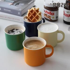 예쁜 사기컵 카페 감성 도자기 티 머그 컵 잔