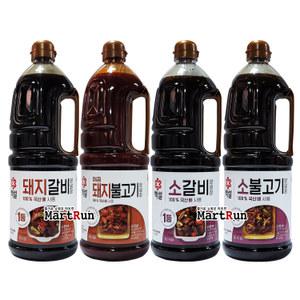 백설 양념장 모음 소불고기 매콤한 돼지 불고기 소갈비 돼지갈비 찜 가정용 대용량