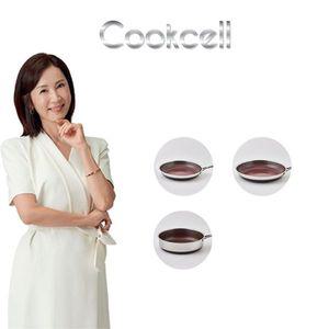 [NS홈쇼핑]전인화의 블랙큐브 쿡셀 후라이팬 세라믹루비 레드에디션 3종세트(팬24cm+팬28cm+소테팬24cm..