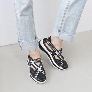 경량 슬립온 우븐슈즈 샌들 (4.5cm) 소니아심플