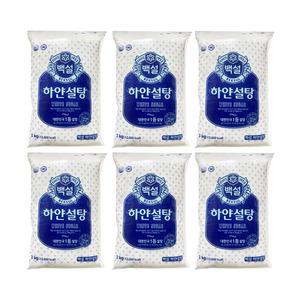 백설 하얀설탕 3kg x 6개