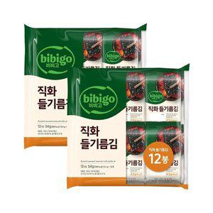 [CJ제일제당]비비고 직화 들기름김 4.5g 12개입 x2개(총 24개)
