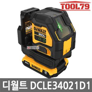 디월트 DCLE34021D1 그린레이저 레벨기 20V MAX 2.0Ah 아토믹 크로스라인 수평기