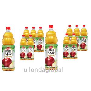 해태 과일촌 아침에 사과 주스 음료 대용량 1.5L 12개