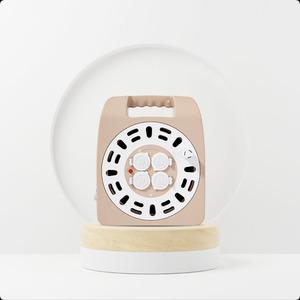 러그박스 4구 캡형 30M 크림브라운 1.0SQ - 캠핑 릴선 전기릴선 연장선 작업선 리드선