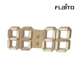 네추럴 감성 우드 3D LED 플라이토 인테리어 벽시계38cm