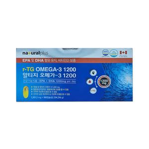 내츄럴플러스 알티지 오메가3 1200 1301.2mg 180캡슐 - MJ