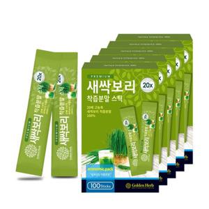 새싹보리 착즙 분말 가루 스틱 500포(100포 x 5박스)