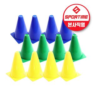 스포타임 스쿨샷 미니콘 (12개입) 18cm 체육관콘 라바콘 칼라콘 트레이닝콘