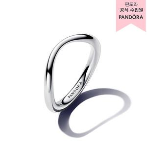 [판도라][백화점 보증서 제공]오가니컬리 쉐입드 밴드 링_193314C00