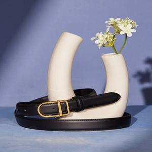닥스 액세서리 24FW [D symbol] 블랙 소가죽 여성벨트 DBBE4F409BK