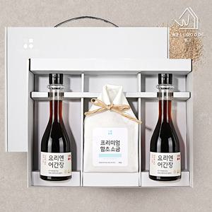 [웰굿]프리미엄 소금 혼합 선물세트 2호(함초400g,어간장250x2)