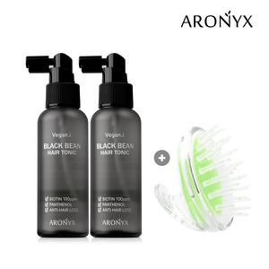 아로닉스 비건아이 블랙빈 헤어토닉 100mlx2개+두피마사지기