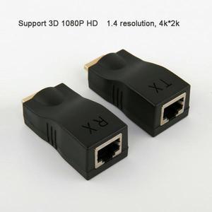 rgbtohdmi 1080P HD 4K HDMI 호환 확장기, RJ45 포트 네트워크, 30M CAT5e / 6 UTP LAN 확장 케이블