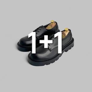 [기타]1+1 남자 남성 키높이 더비슈즈 가죽 수제화 구두 로퍼 1컬러