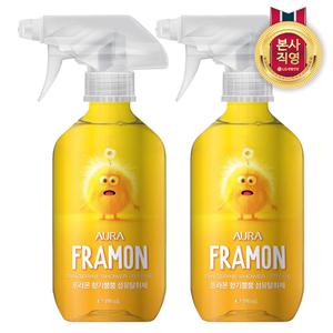 아우라 프라몬 섬유탈취제 490ML 탠저린샤워 * 2개