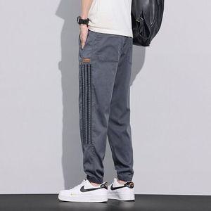 쉬헐크 남성남친 바지 면 아이스 조거 트레이닝 속건 9부 팬츠 KKE5