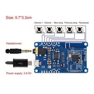 CSR8675 블루투스 V5.0 디코더 보드, PCM5102A 저전력 소비 지지대, APTX, APTX-LL, APTX-HD