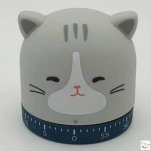 JUNI 아날로그 태엽 쿠킹 타이머 고양이 주방타이머