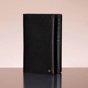 닥스 액세서리 [장지갑][FELTON][펠튼] 블랙 가죽 DD로고 모던 클래식 DBWA5E831BK