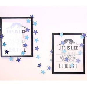 감성 캠핑 차박 인테리어 블루 별 가랜드 DD-0986