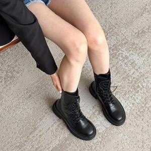 [HYIJTGRI_4B]힐 봄신발 발목부츠 봄여자신발 로우힐