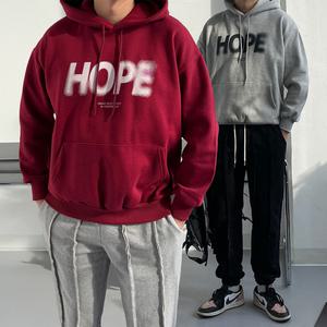 [당일출고/국내생산] 오버핏 겨울 기모 후드티 3color 스트릿 커플 두꺼운