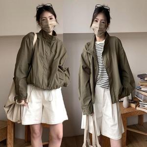 [오노마] ONM 여성 점퍼 루즈핏 자켓 야상 바람막이 사파리 숏 집업
