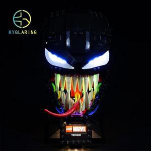 Kyglaring Led 조명 세트 DIY 완구 76187 독 마스크, 소장용 빌딩 블록