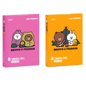영케미칼 라인프렌즈 그림에이스밴드16매입 1개 표준형 혼합형 반창고 일회용 키즈밴드