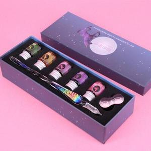 제도용필기구 빈티지 유리 드립 만년필 서명 필링 잉크 선물 상자 포함 신제품 1
