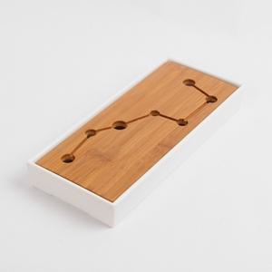 다기 다도 대 찻상 트레이 나무 차판(28x12cm) 다기트레이 차판 대나무차판 티앤차