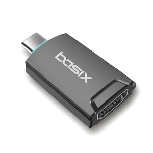 베이식스 USB C타입 to HDMI 변환 젠더 맥북프로 노트북 스마트폰 미러링 TV연결